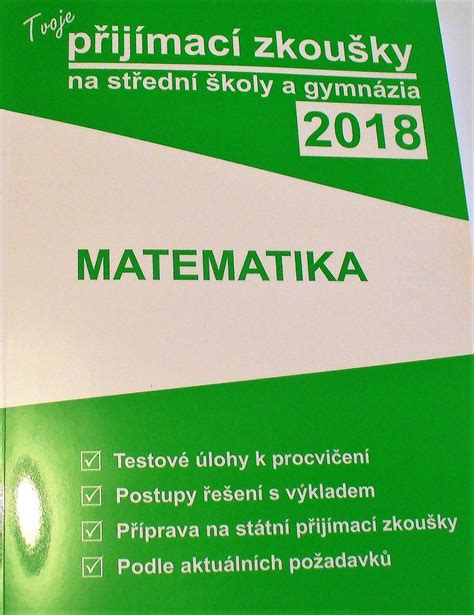 prijimaci zkousky matematika 2018